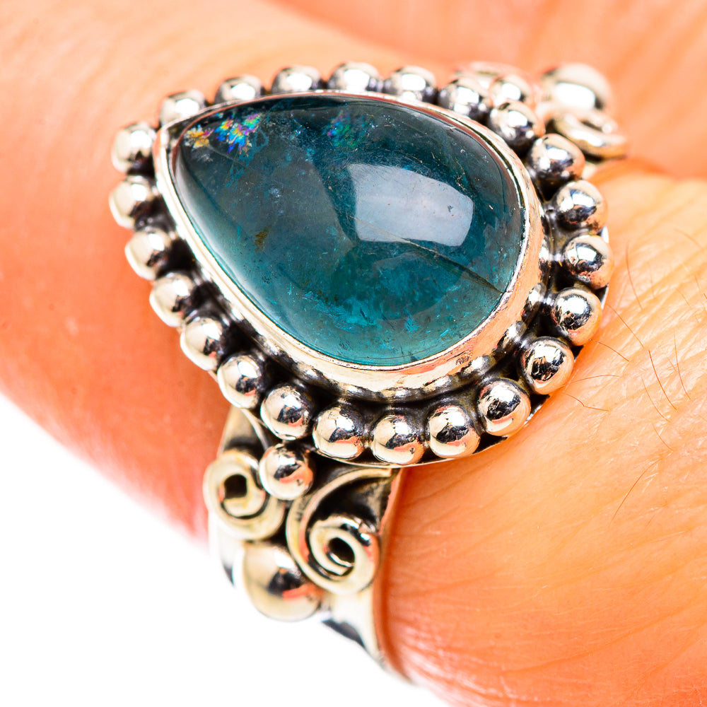 Blue Fluorite Rings handcrafted by Anasilvercos - RING129392