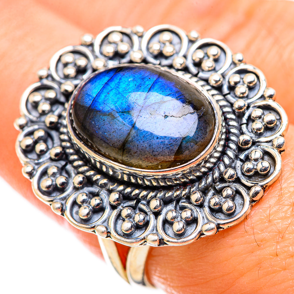 Labradorite Rings handcrafted by Anasilvercos - RING129394