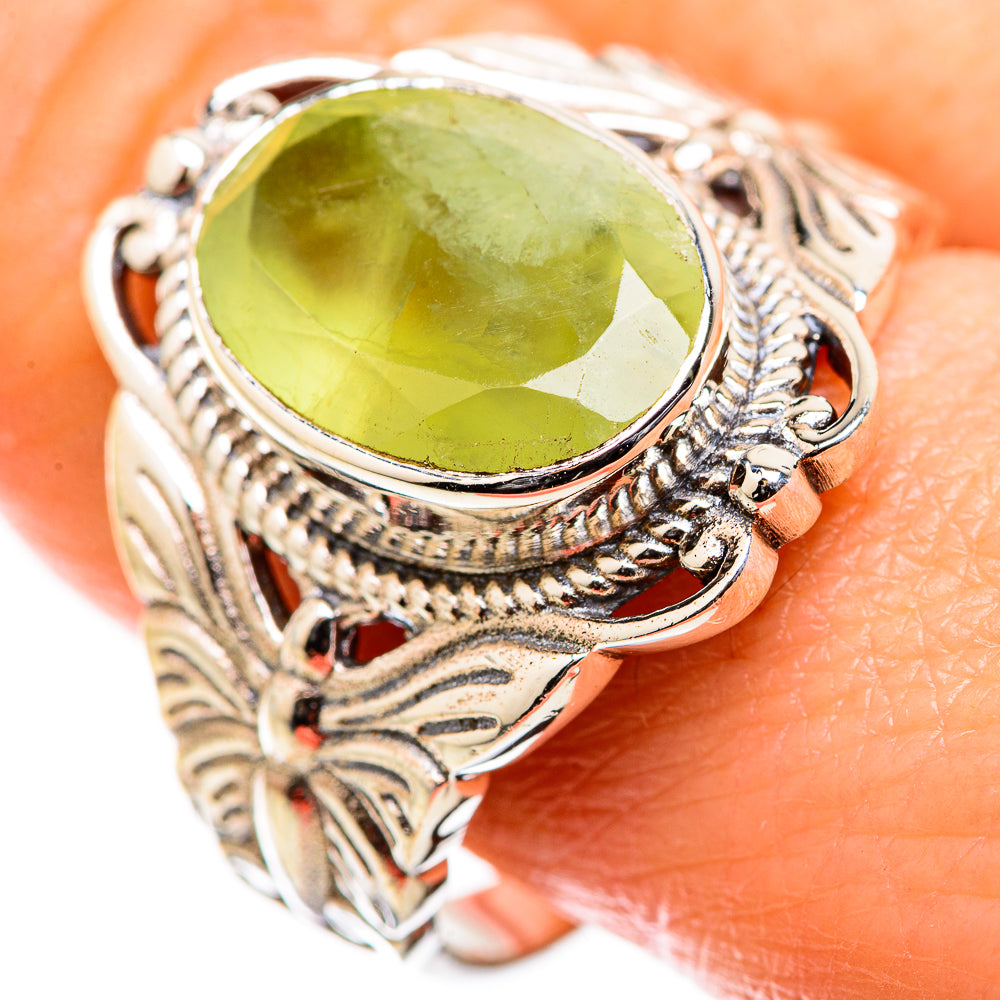 Prehnite Rings handcrafted by Anasilvercos - RING129395