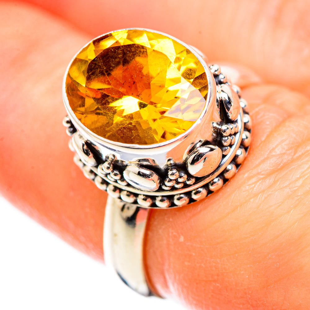 Citrine Rings handcrafted by Anasilvercos - RING129398