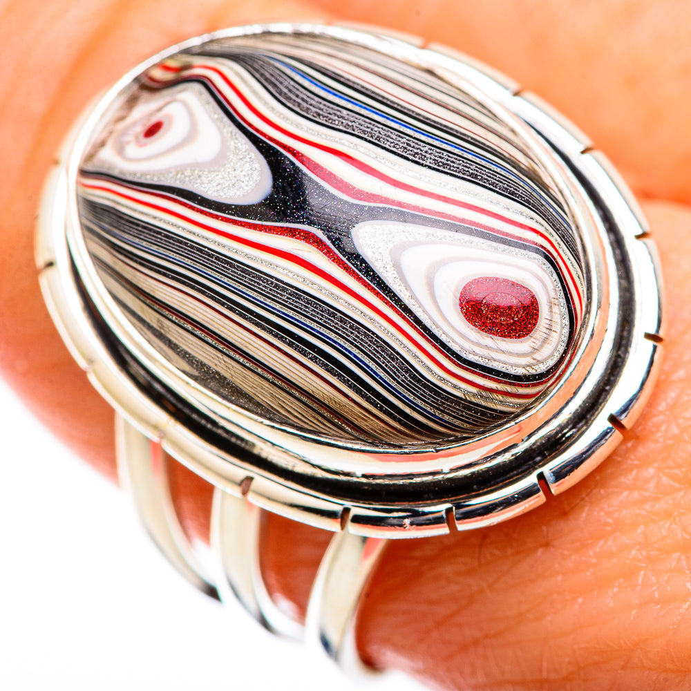 Fordite Rings handcrafted by Anasilvercos - RING129400