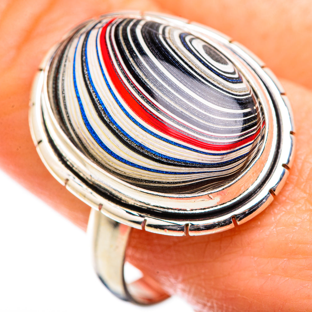 Fordite Rings handcrafted by Anasilvercos - RING129414