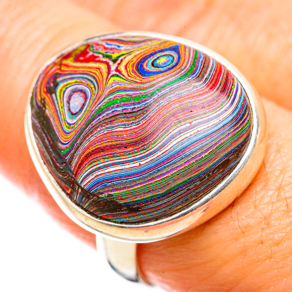 Fordite Rings handcrafted by Anasilvercos - RING129415
