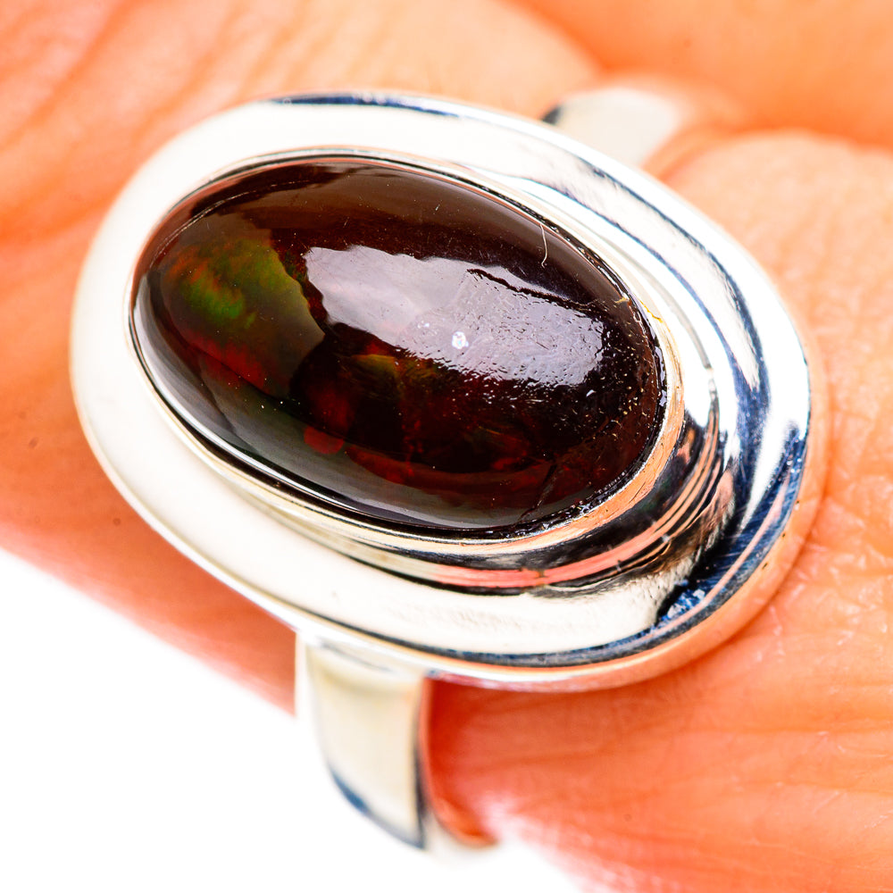 Black Opal Rings handcrafted by Anasilvercos - RING129418