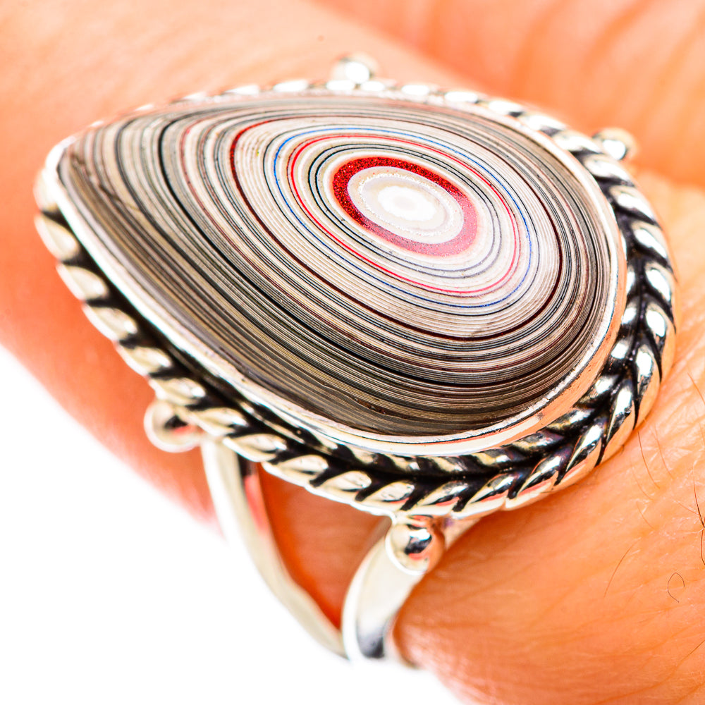 Fordite Rings handcrafted by Anasilvercos - RING129424