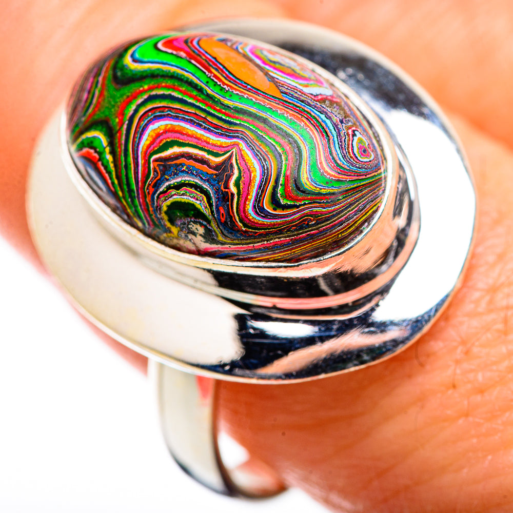 Fordite Rings handcrafted by Anasilvercos - RING129426