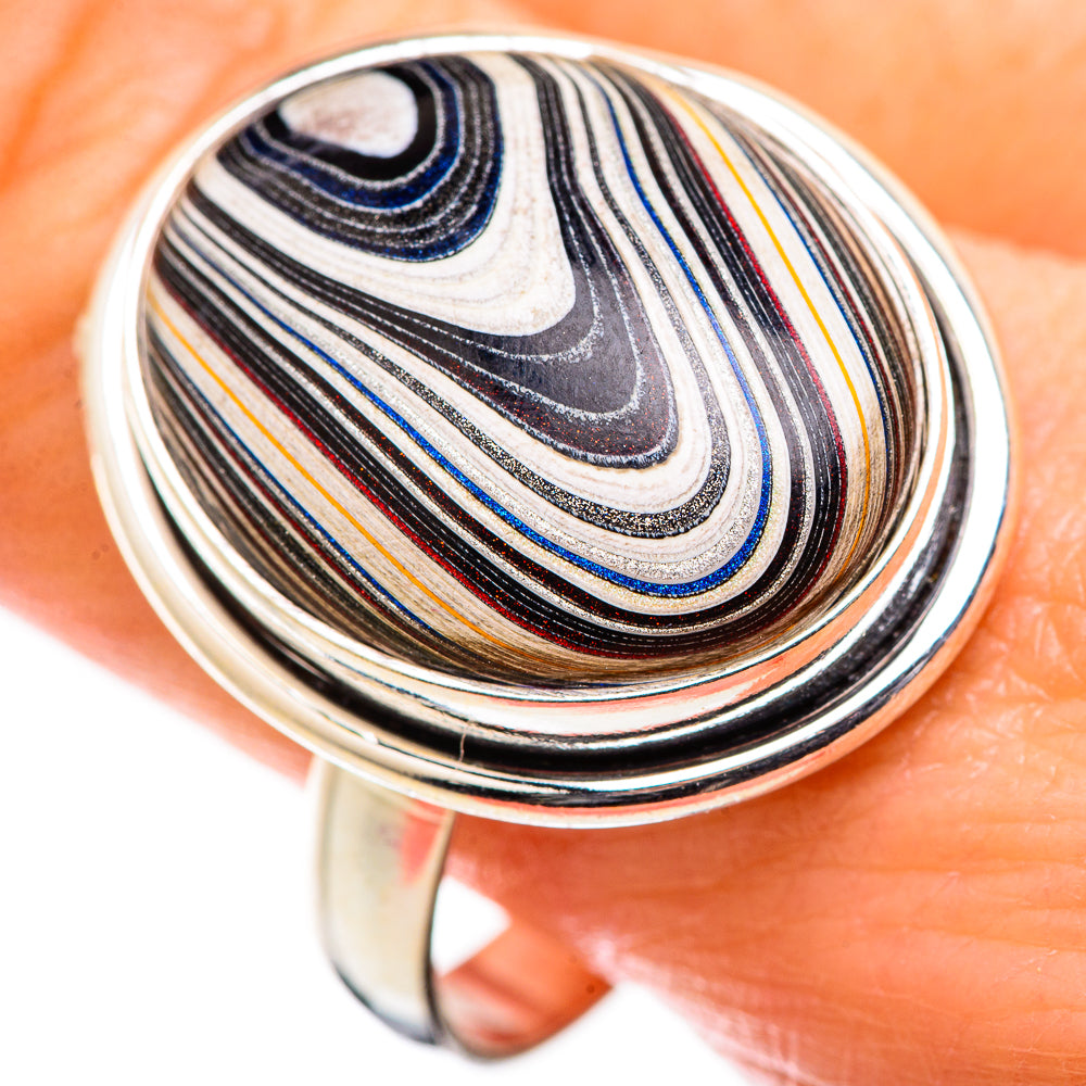 Fordite Rings handcrafted by Anasilvercos - RING129427