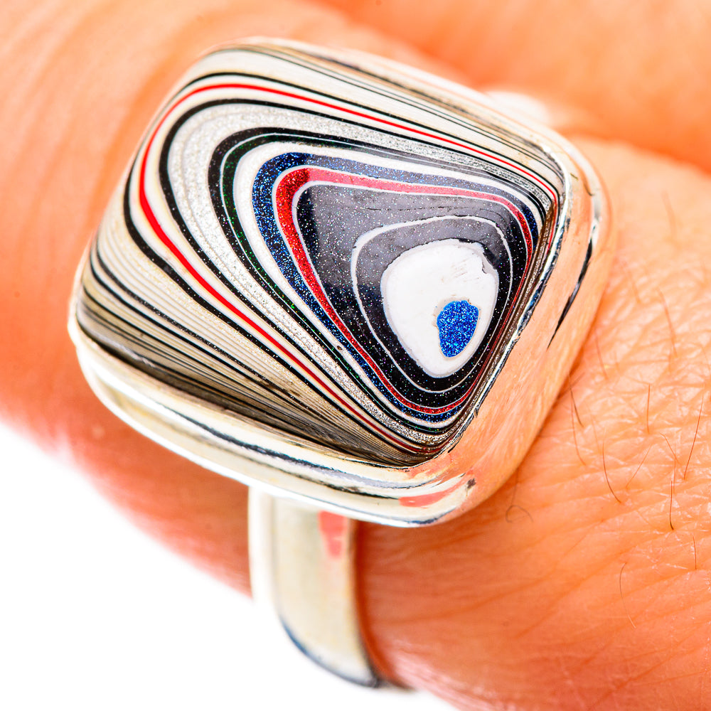 Fordite Rings handcrafted by Anasilvercos - RING129428