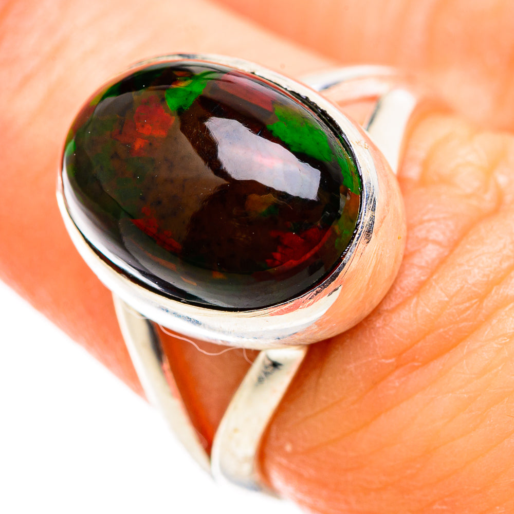 Black Opal Rings handcrafted by Anasilvercos - RING129429