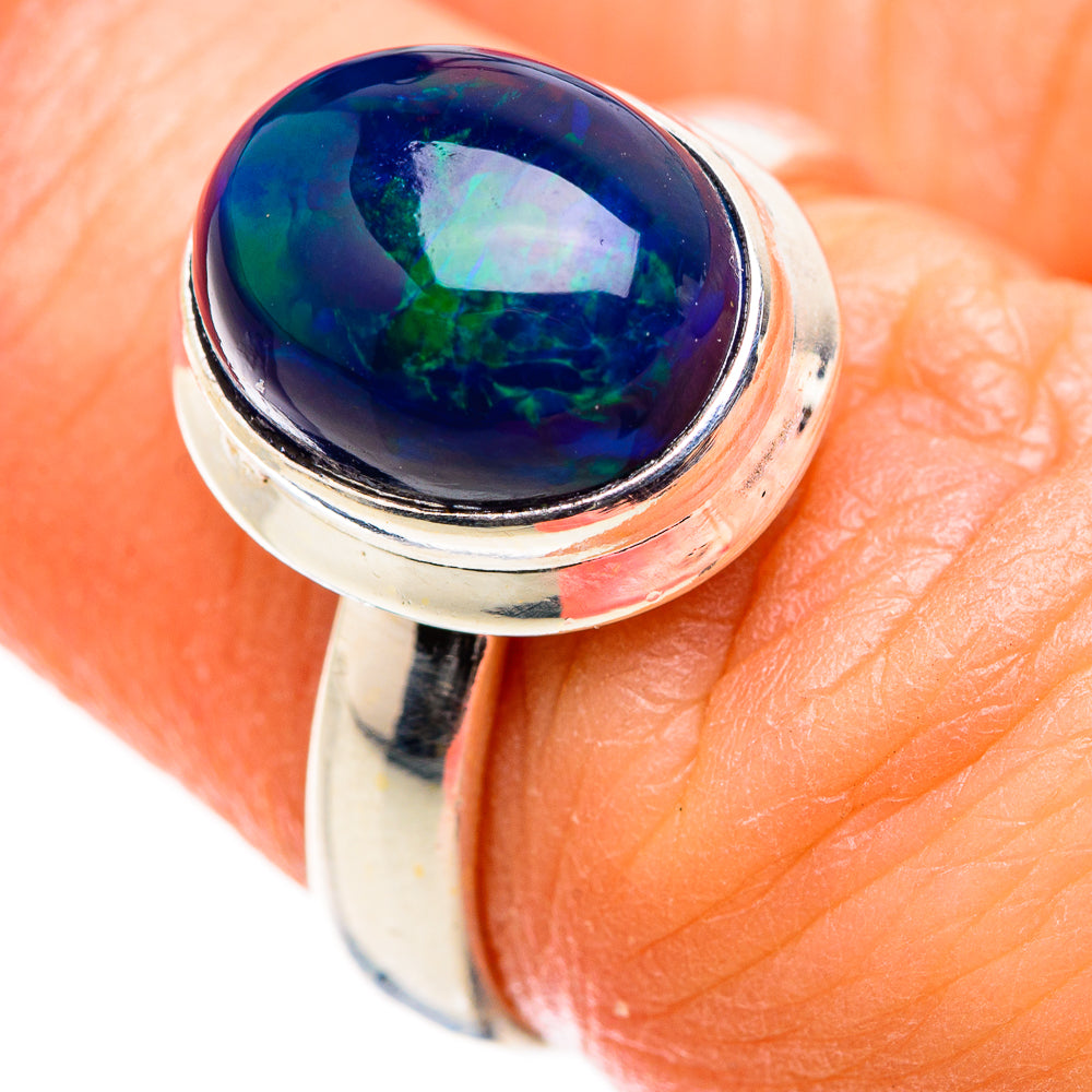 Black Opal Rings handcrafted by Anasilvercos - RING129430