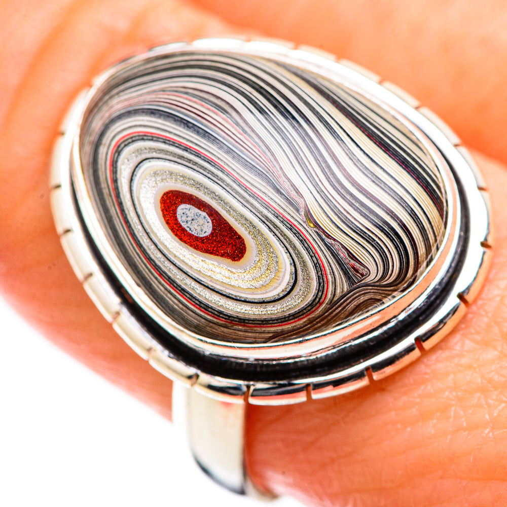 Fordite Rings handcrafted by Anasilvercos - RING129436