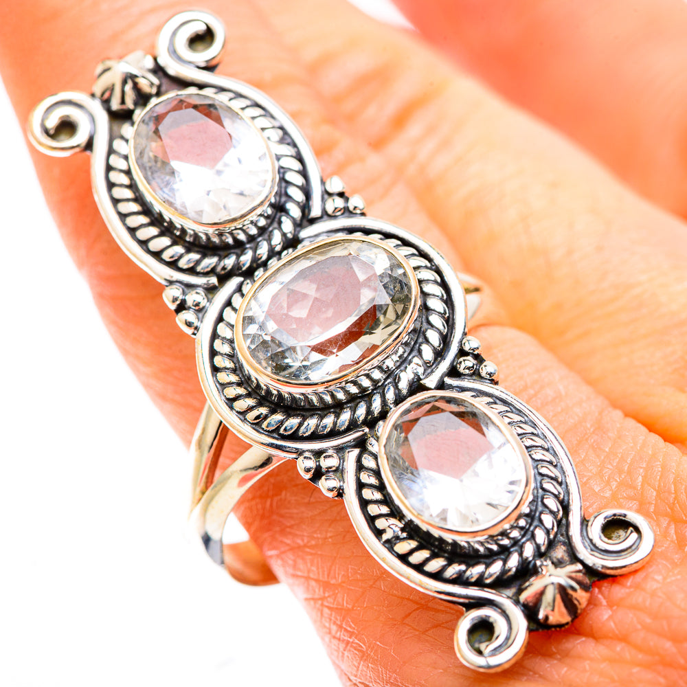 White Quartz Rings handcrafted by Anasilvercos - RING129465