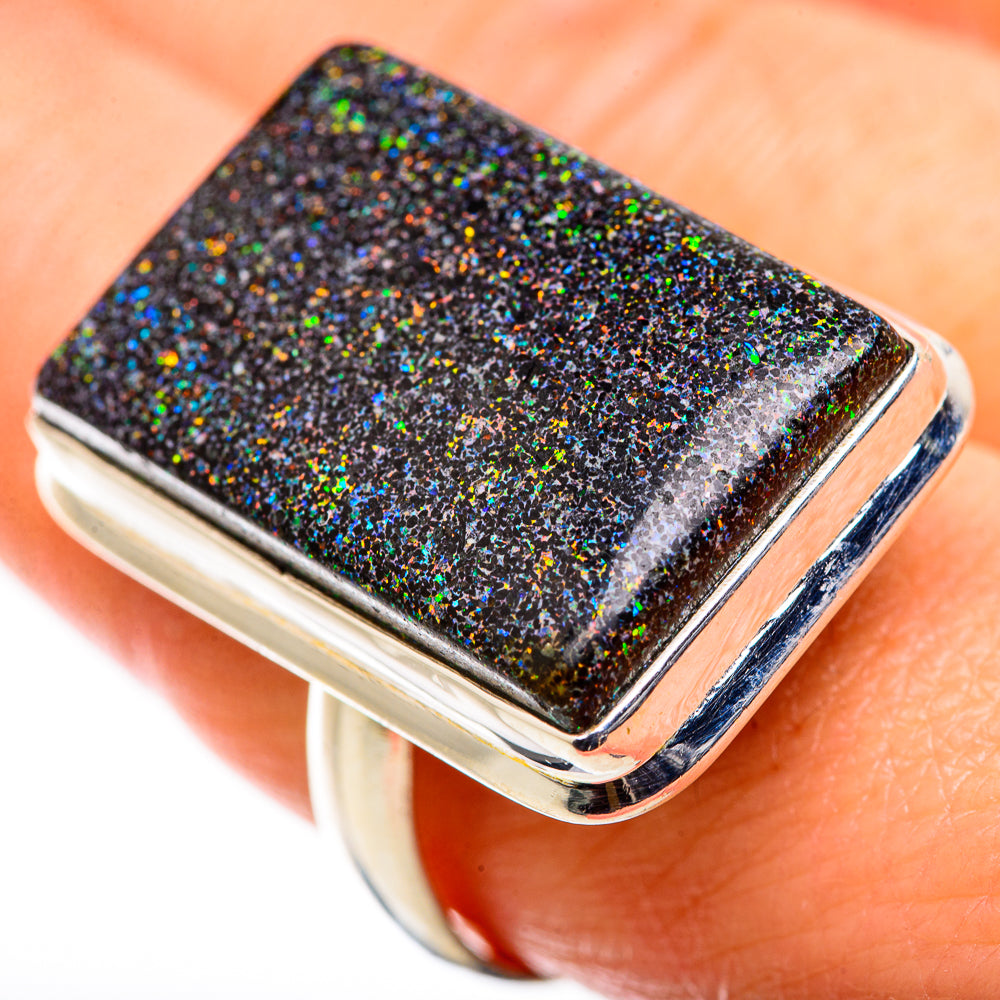 Andamooka Opal Rings handcrafted by Anasilvercos - RING129469