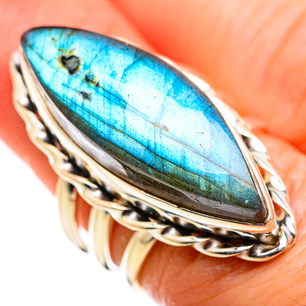 Labradorite Rings handcrafted by Anasilvercos - RING129473
