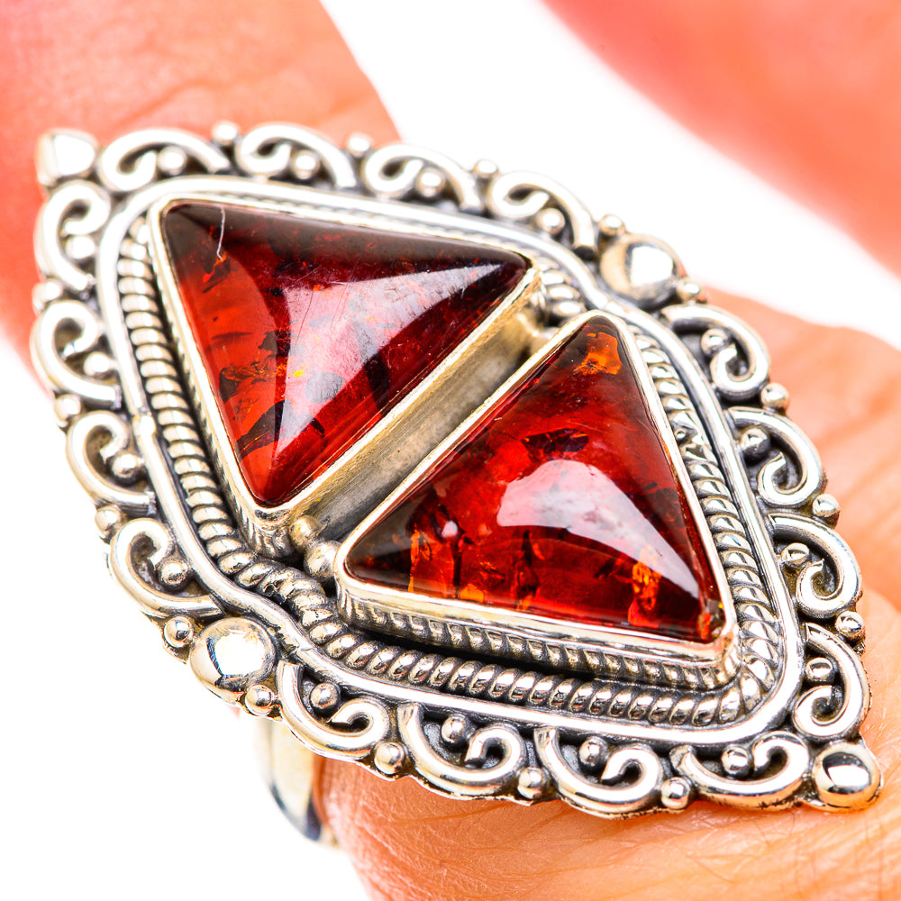 Baltic Amber Rings handcrafted by Anasilvercos - RING129480