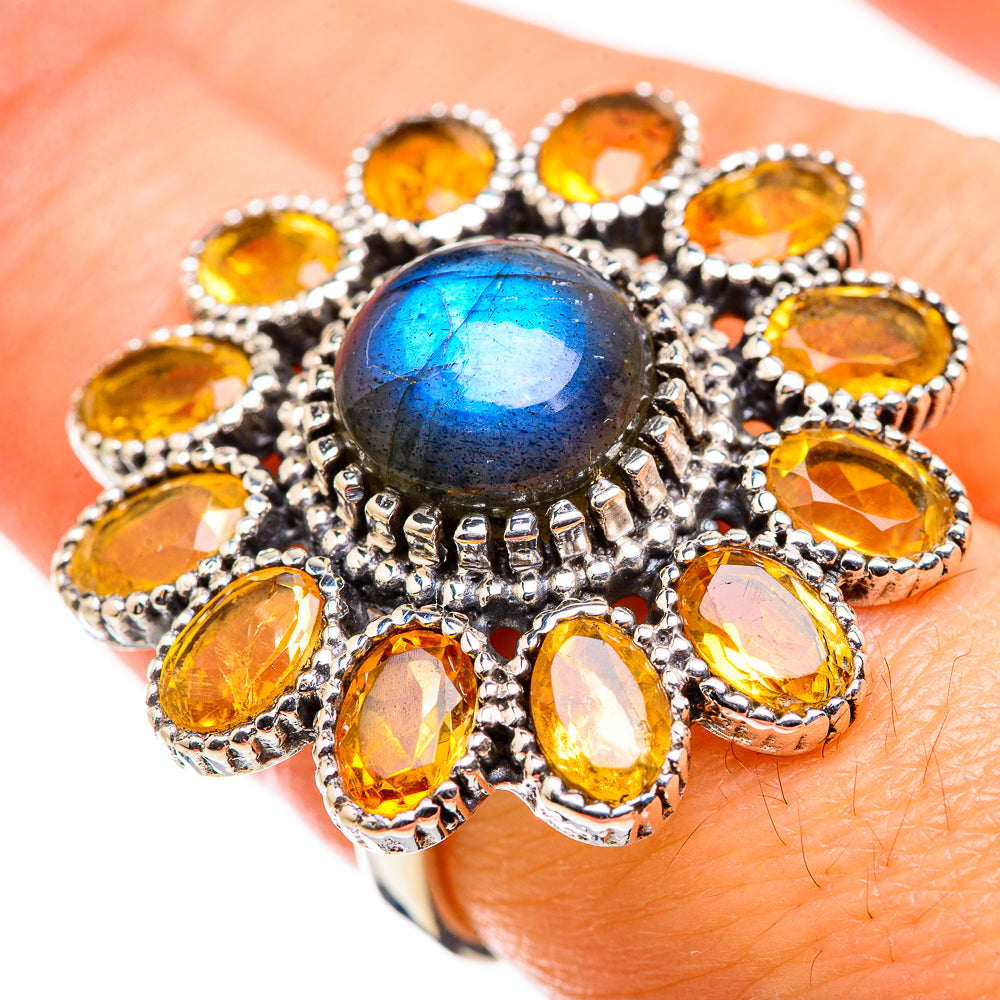 Labradorite Rings handcrafted by Anasilvercos - RING129486