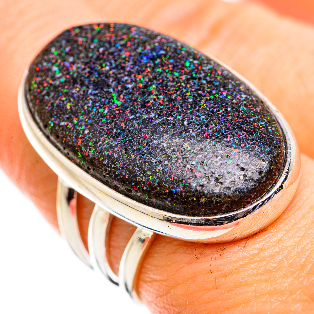 Andamooka Opal Rings handcrafted by Anasilvercos - RING129489