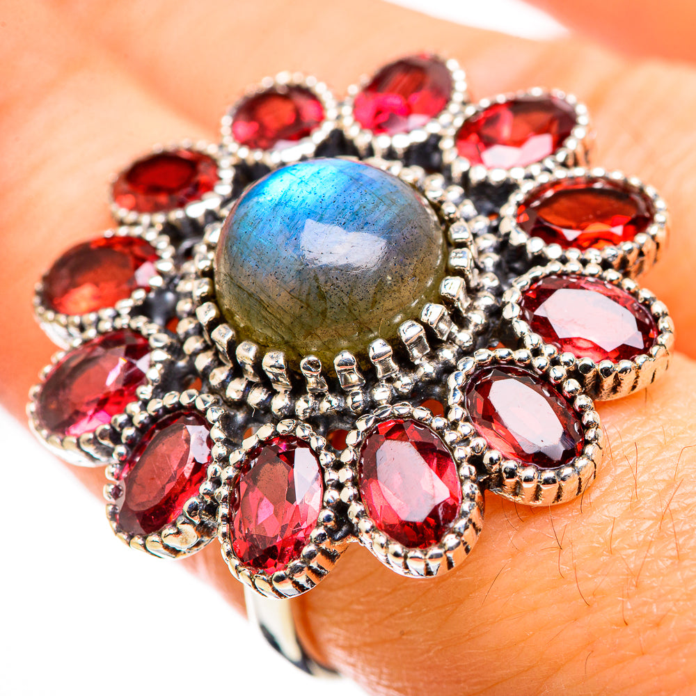 Labradorite Rings handcrafted by Anasilvercos - RING129490