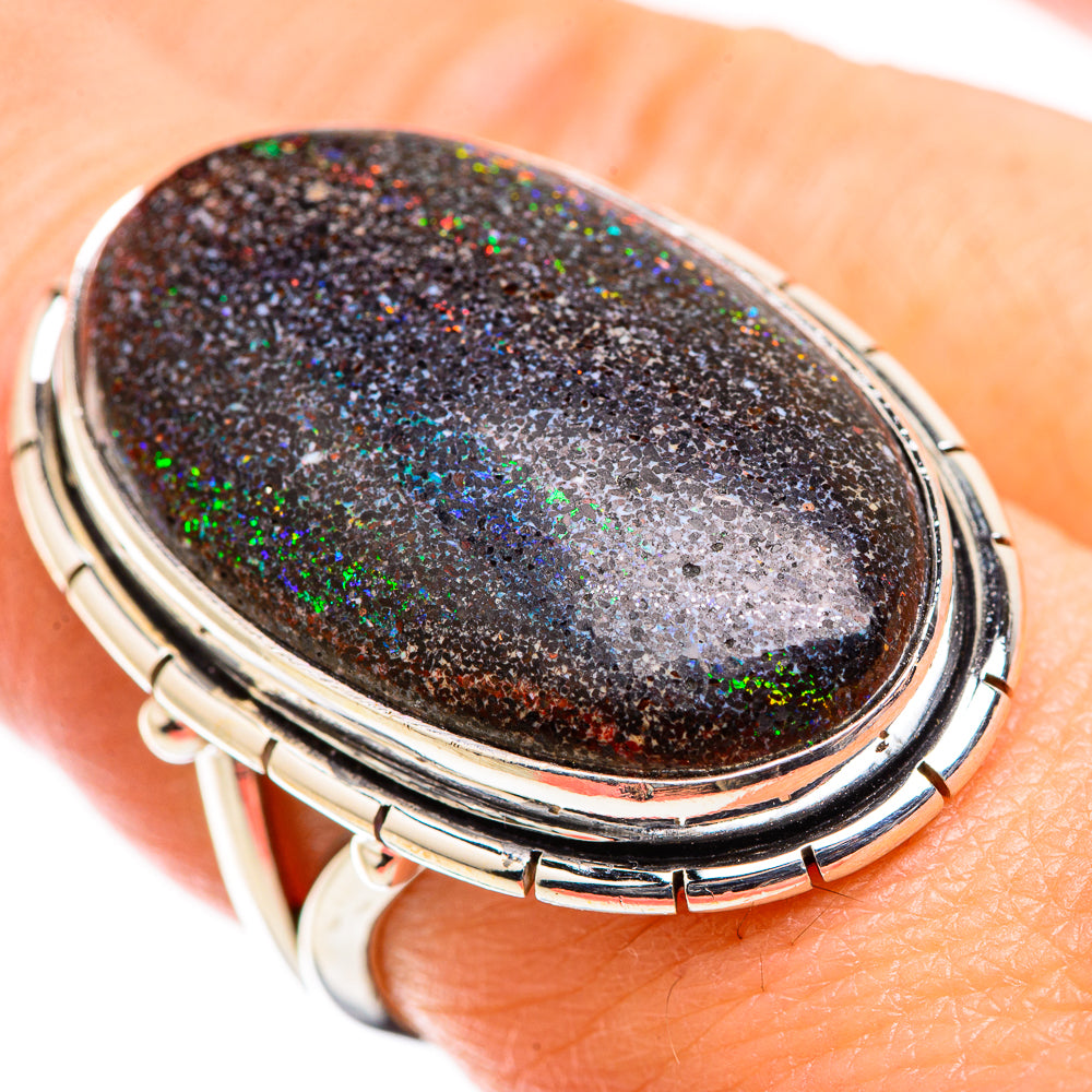Andamooka Opal Rings handcrafted by Anasilvercos - RING129505