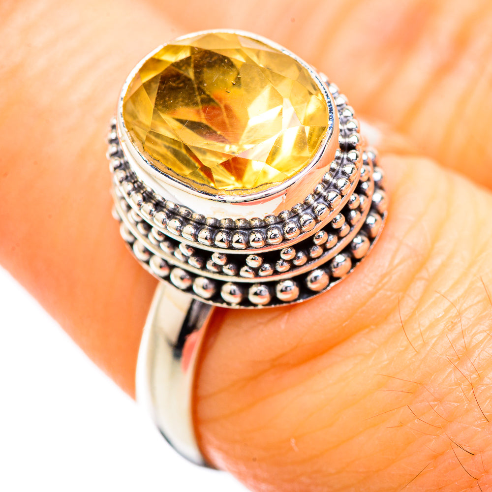 Citrine Rings handcrafted by Anasilvercos - RING129518