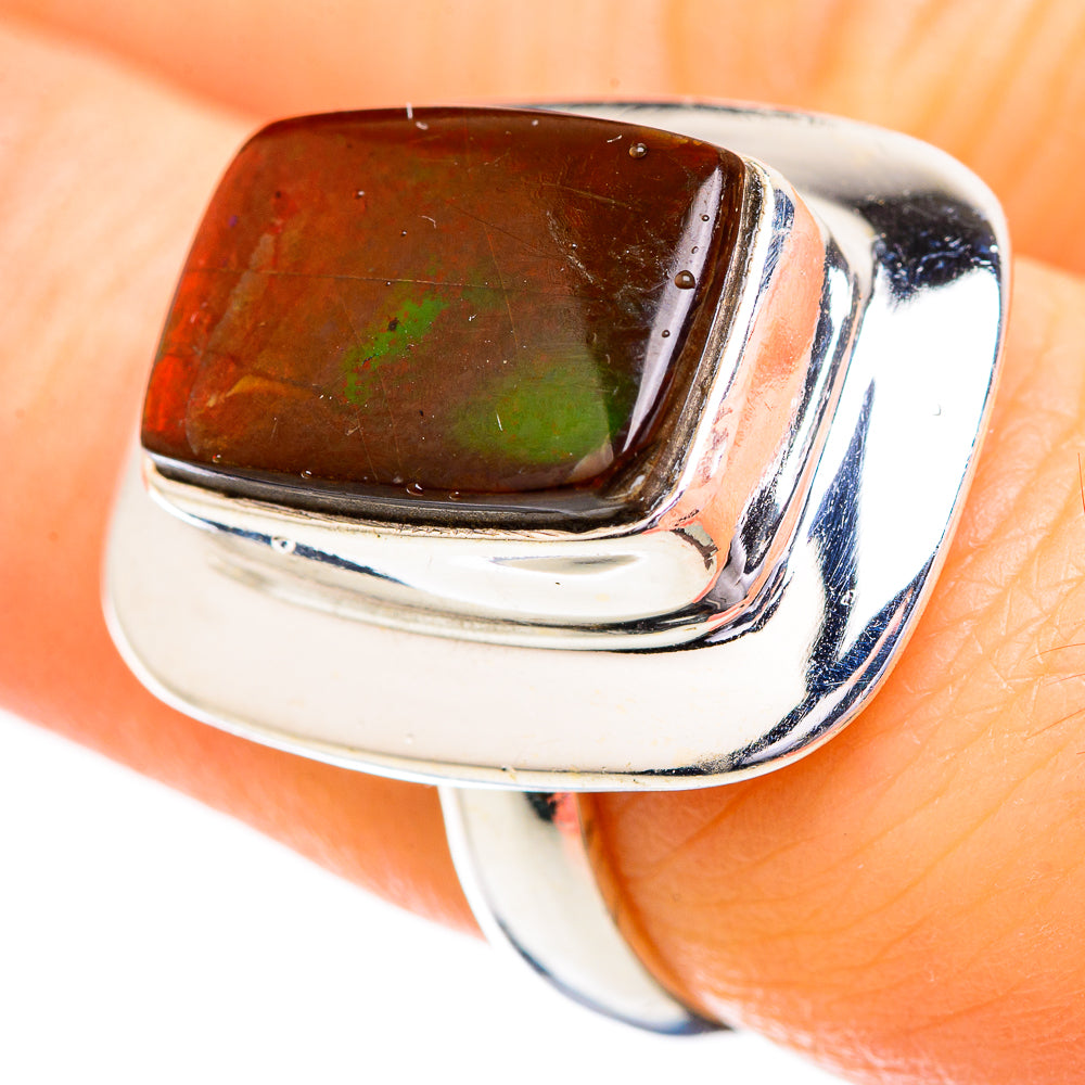 Ammolite Rings handcrafted by Anasilvercos - RING129528