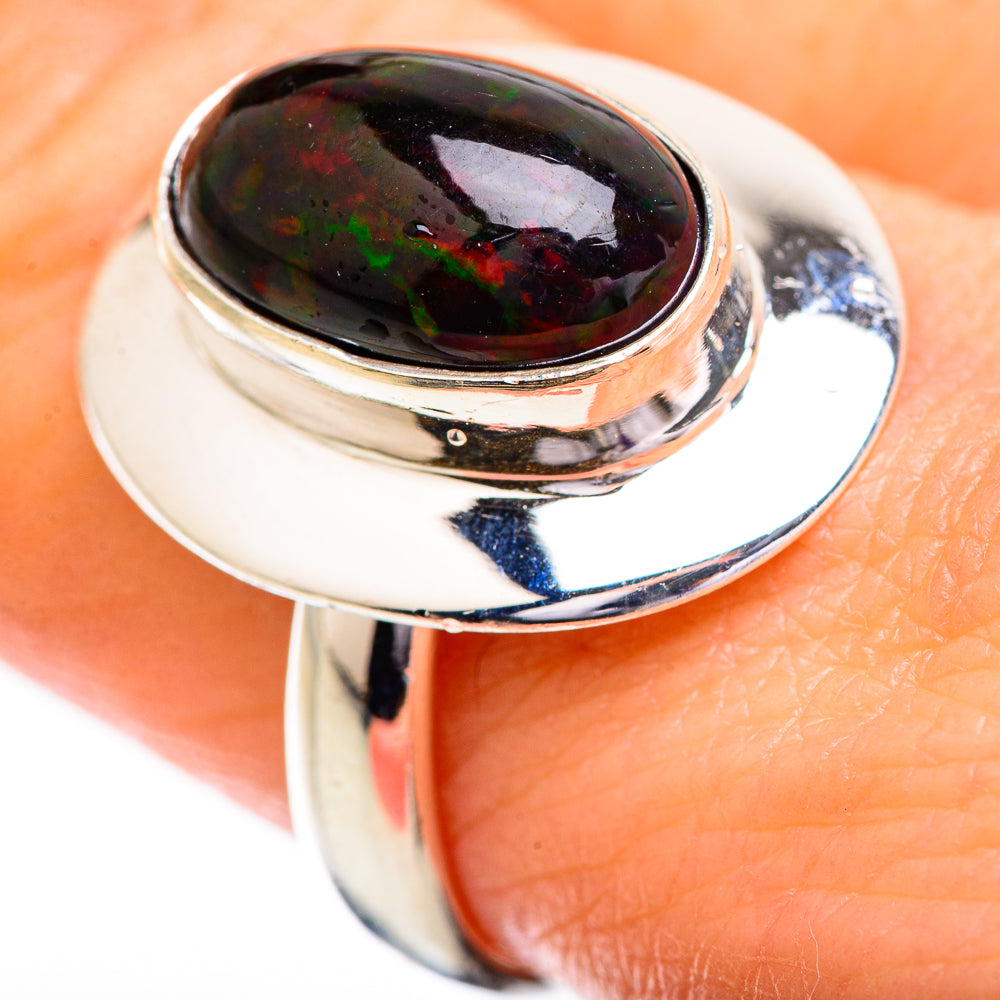 Black Opal Rings handcrafted by Anasilvercos - RING129534