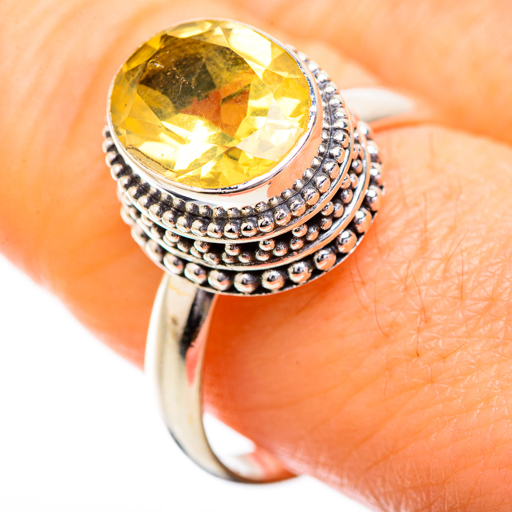 Citrine Rings handcrafted by Anasilvercos - RING129544
