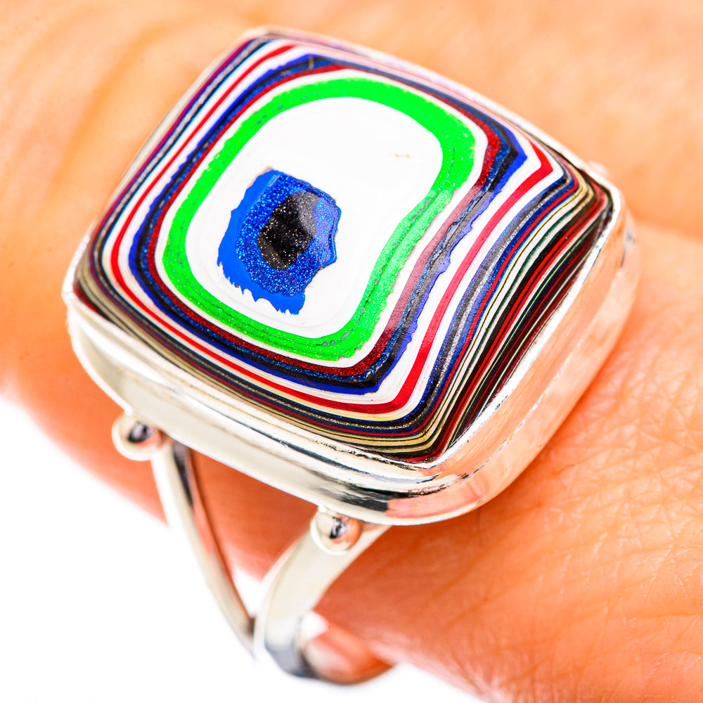 Fordite Rings handcrafted by Anasilvercos - RING129553