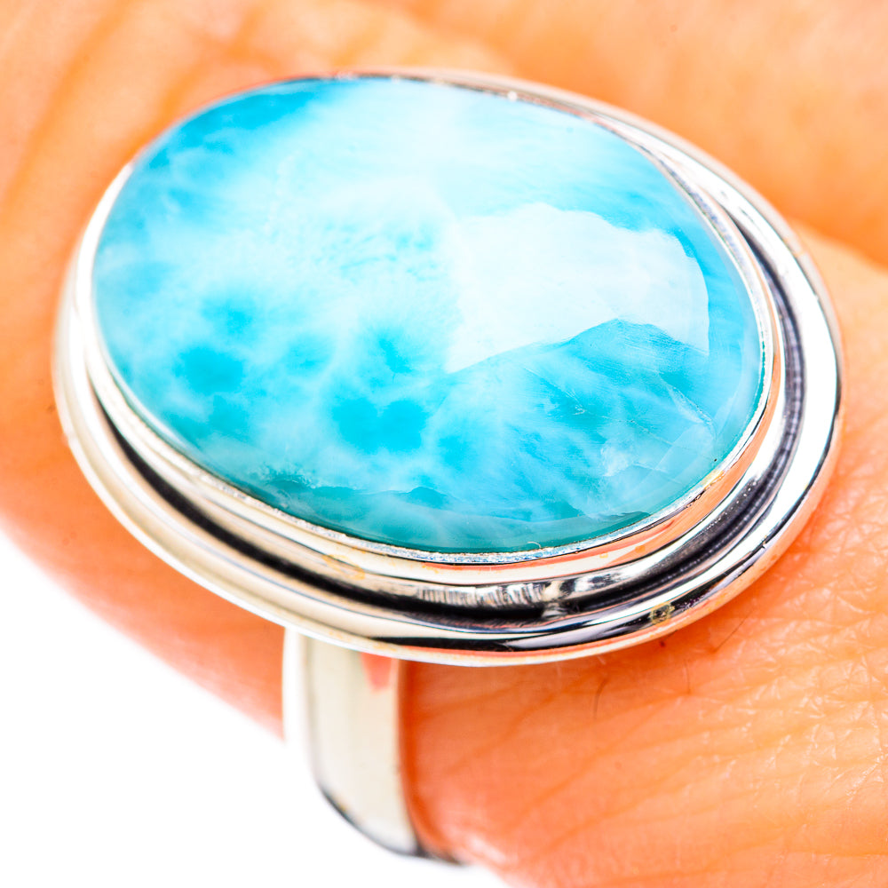Larimar Rings handcrafted by Anasilvercos - RING129560