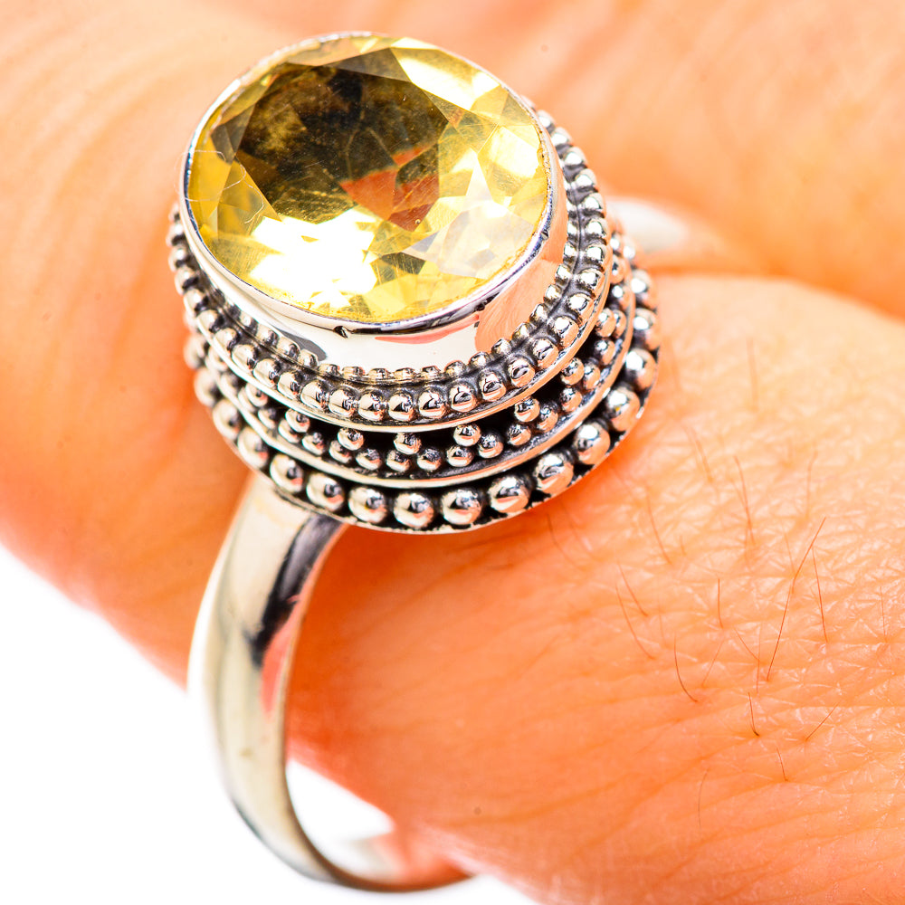 Citrine Rings handcrafted by Anasilvercos - RING129567