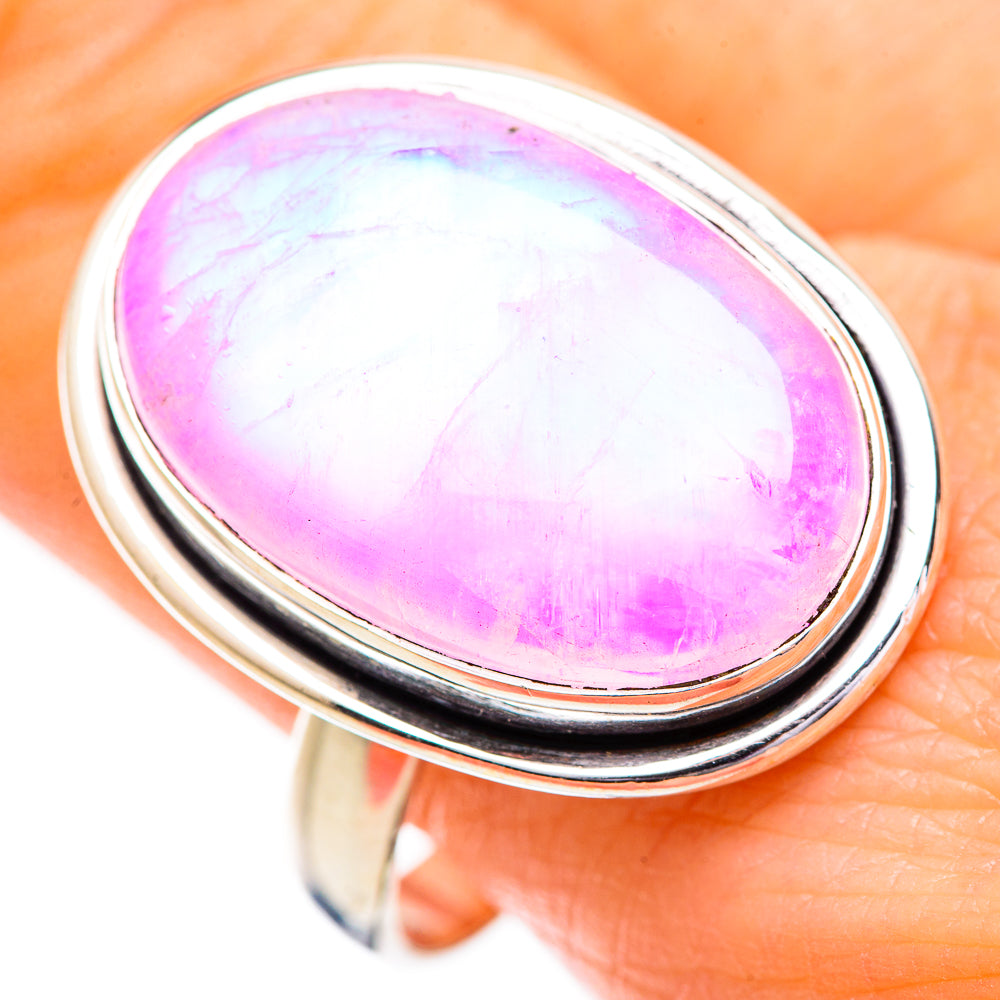 Green Moonstone Rings handcrafted by Anasilvercos - RING129570