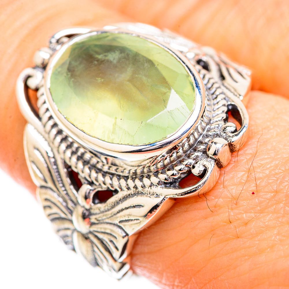 Prehnite Rings handcrafted by Anasilvercos - RING129612