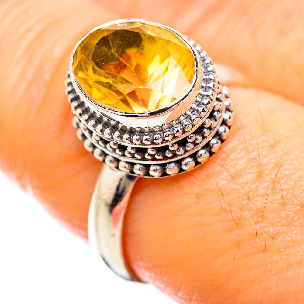 Citrine Rings handcrafted by Anasilvercos - RING129613