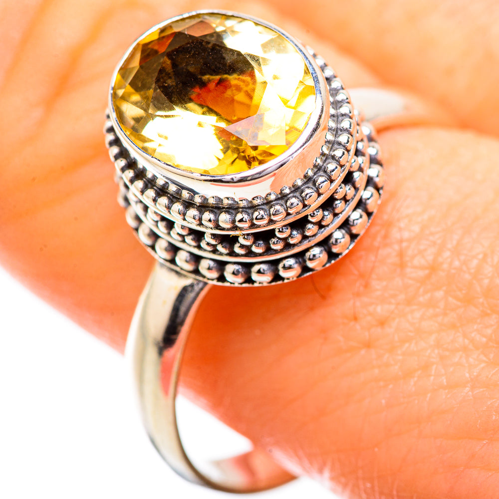 Citrine Rings handcrafted by Anasilvercos - RING129639