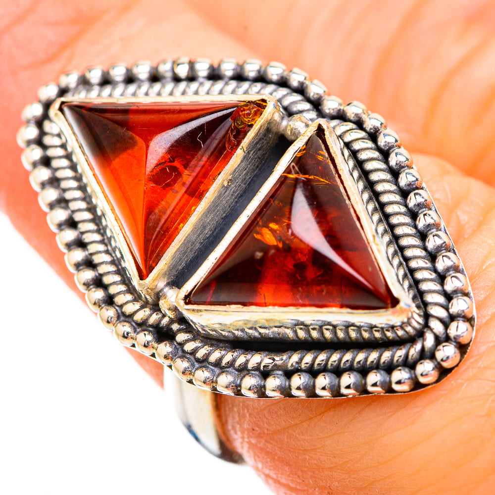 Baltic Amber Rings handcrafted by Anasilvercos - RING129641