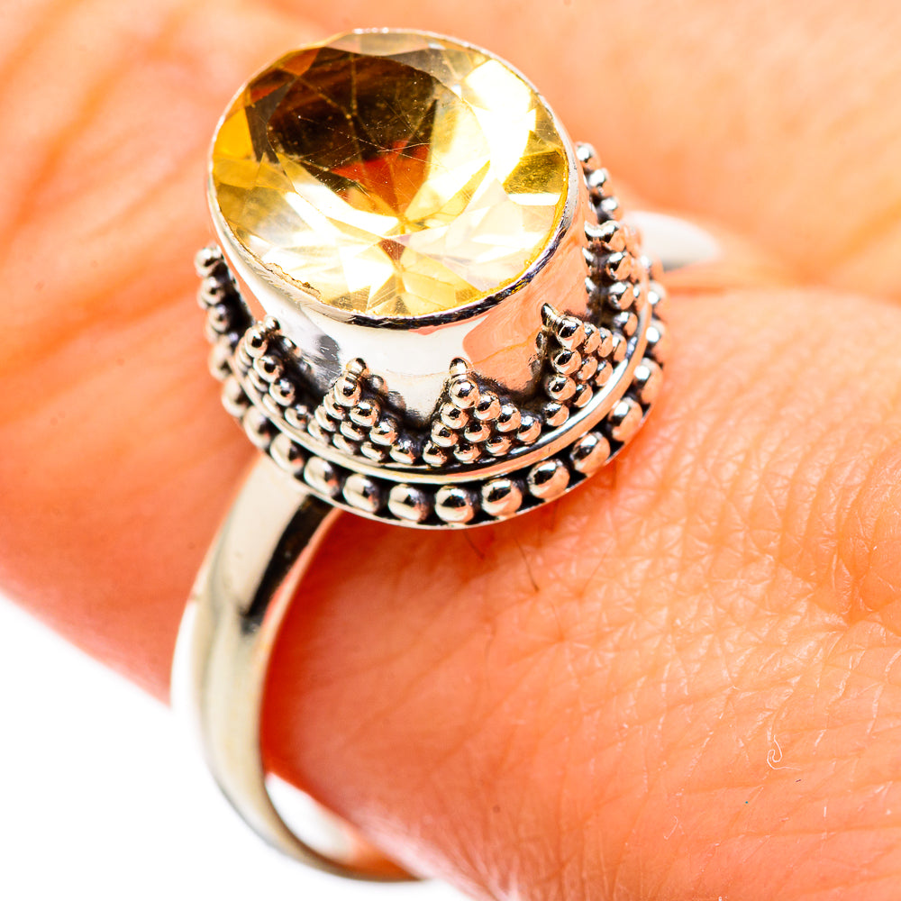 Citrine Rings handcrafted by Anasilvercos - RING129718
