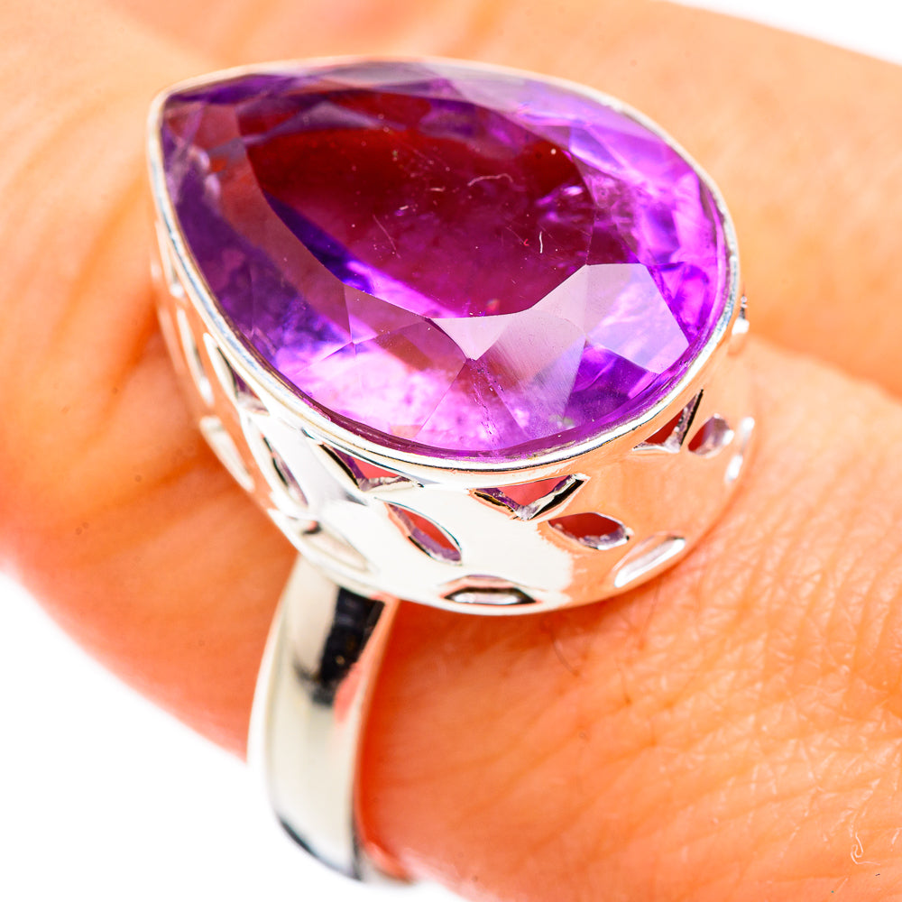 Amethyst Rings handcrafted by Anasilvercos - RING129723