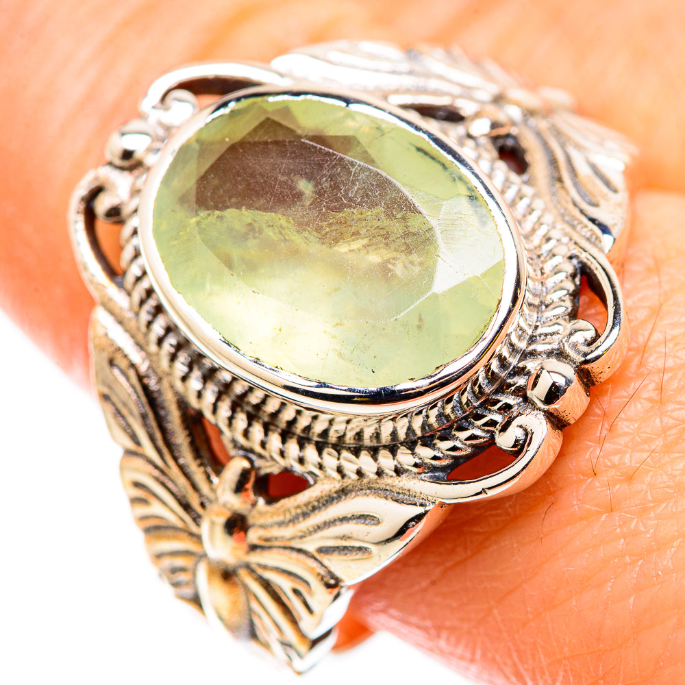 Prehnite Rings handcrafted by Anasilvercos - RING129739