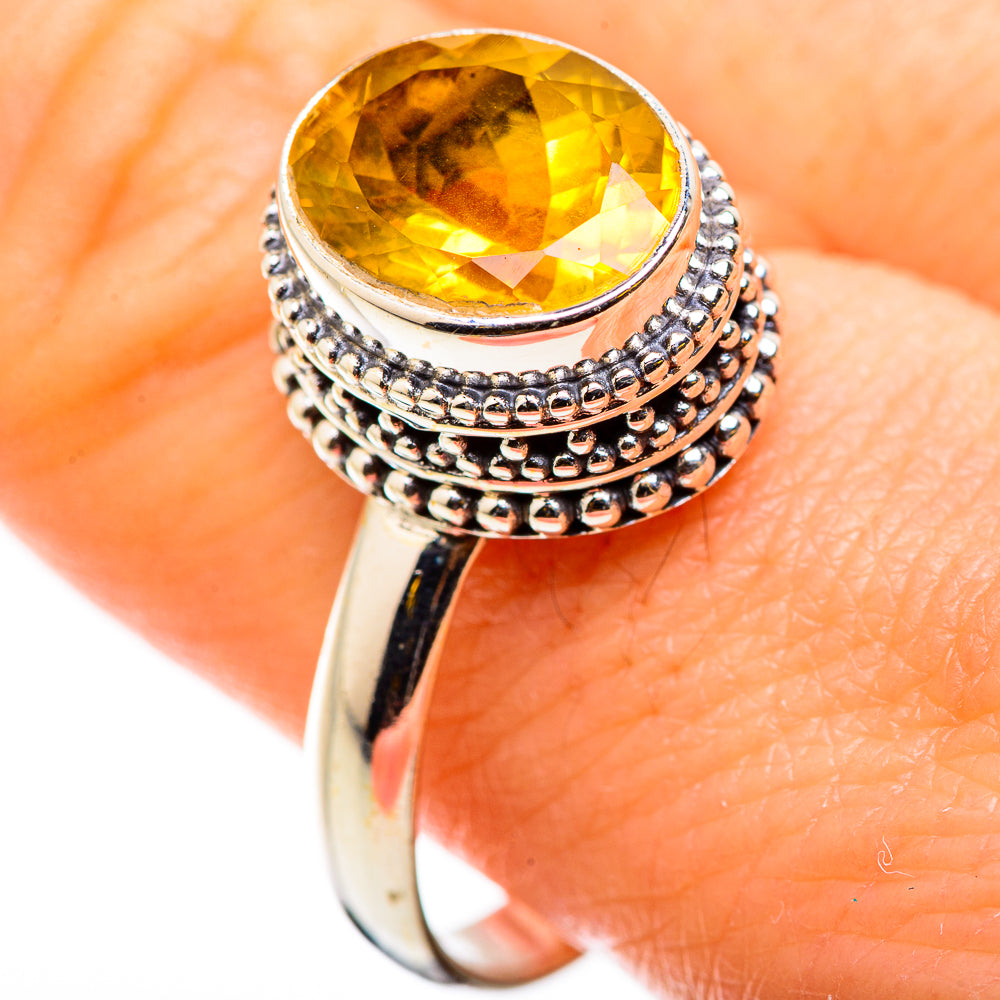 Citrine Rings handcrafted by Anasilvercos - RING129742