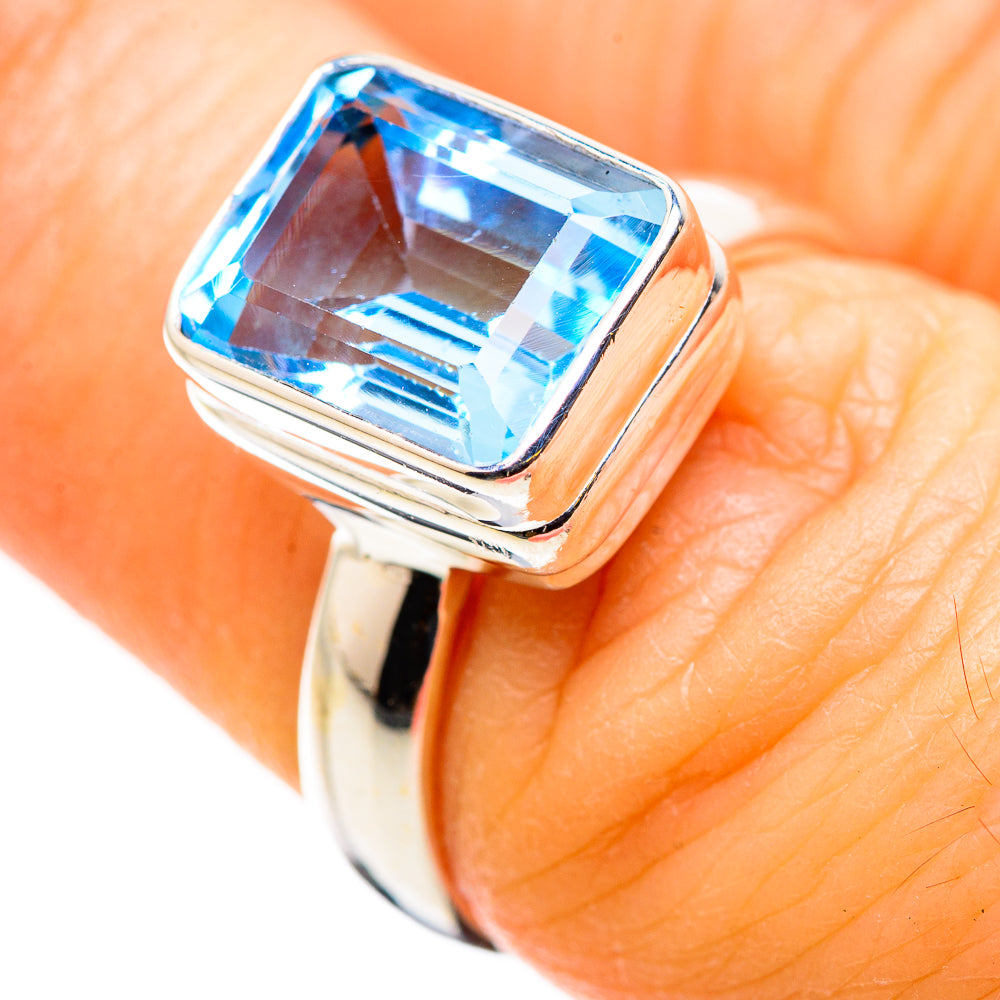 Blue Topaz Rings handcrafted by Anasilvercos - RING129760