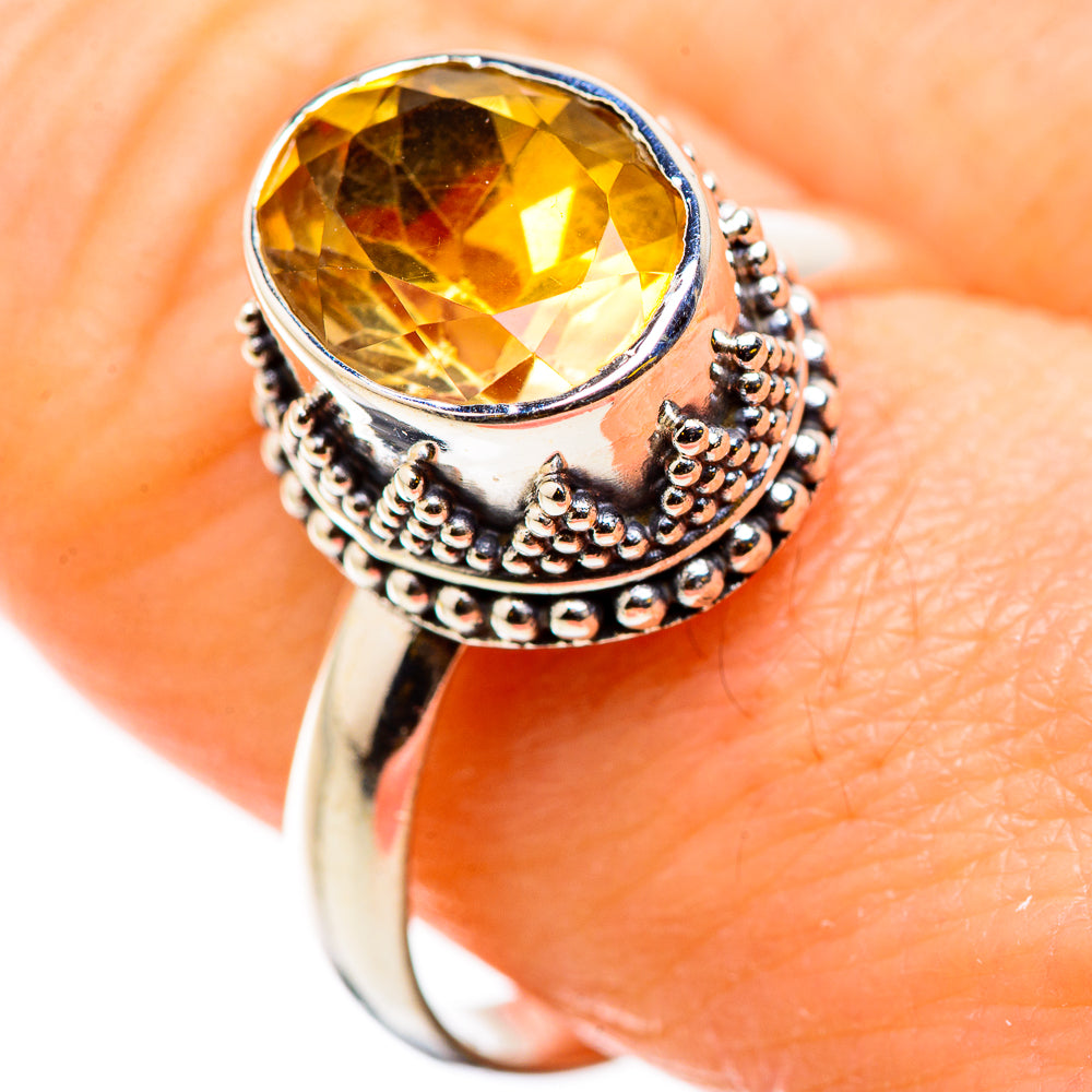 Citrine Rings handcrafted by Anasilvercos - RING129788