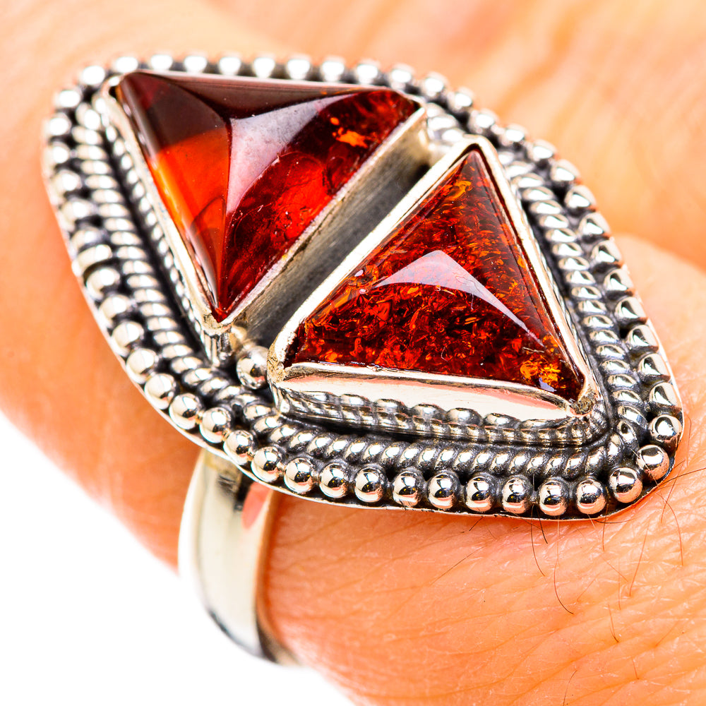 Baltic Amber Rings handcrafted by Anasilvercos - RING129789