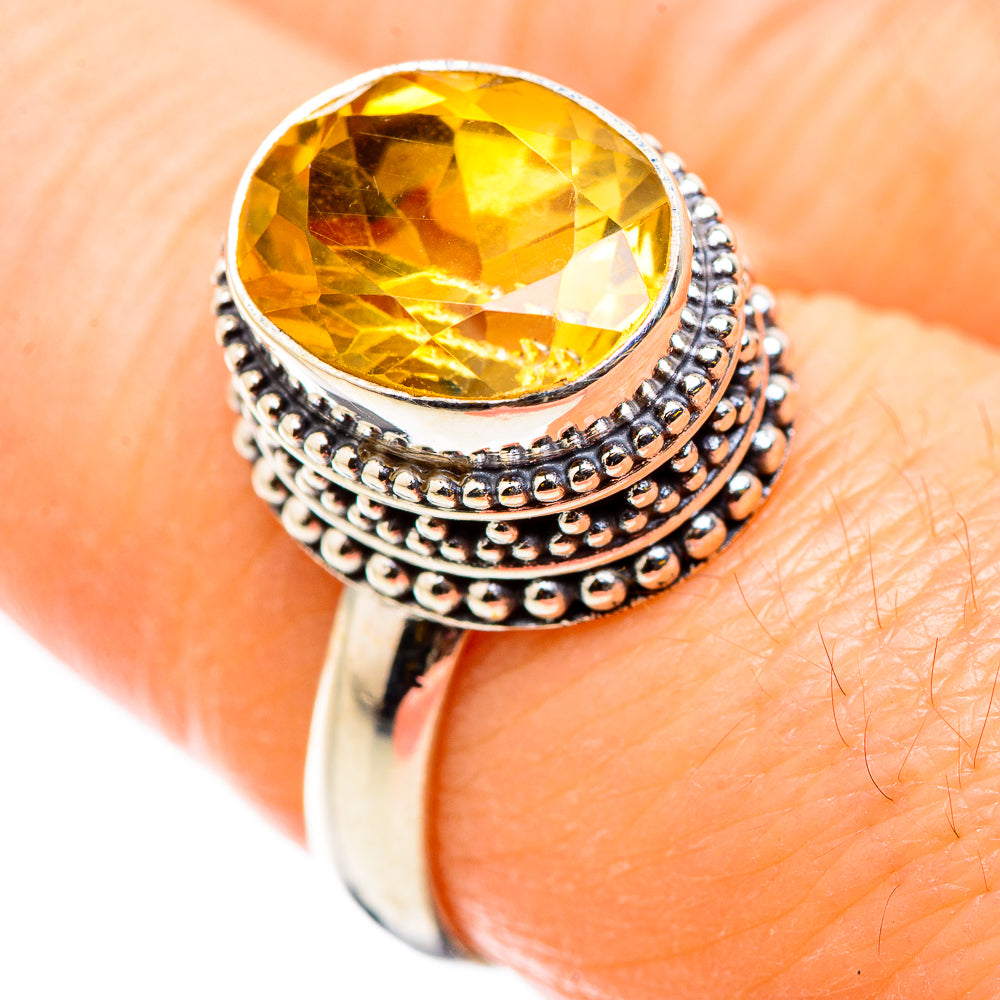 Citrine Rings handcrafted by Anasilvercos - RING129814