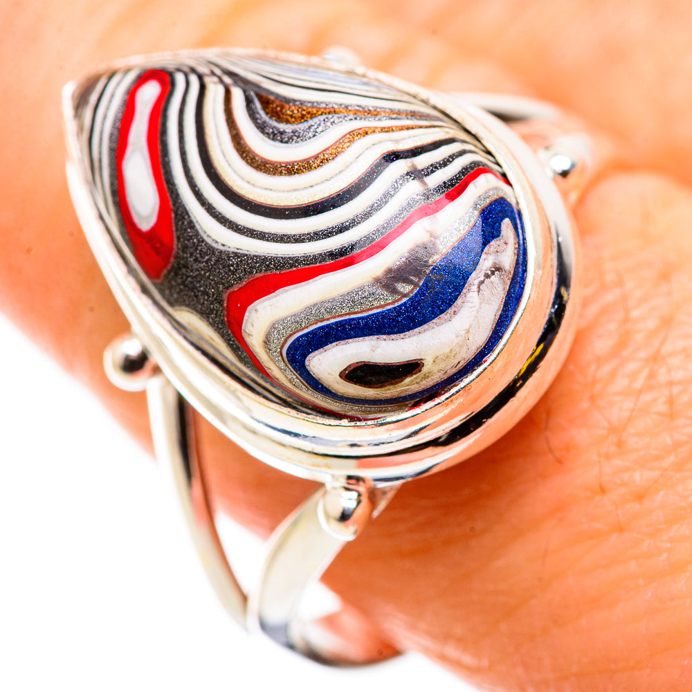 Fordite Rings handcrafted by Anasilvercos - RING129821