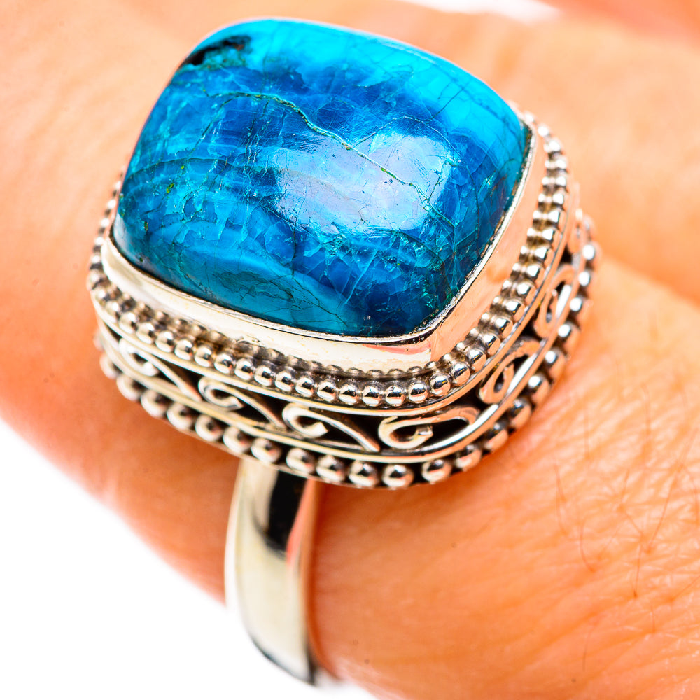 Chrysocolla Rings handcrafted by Anasilvercos - RING129828