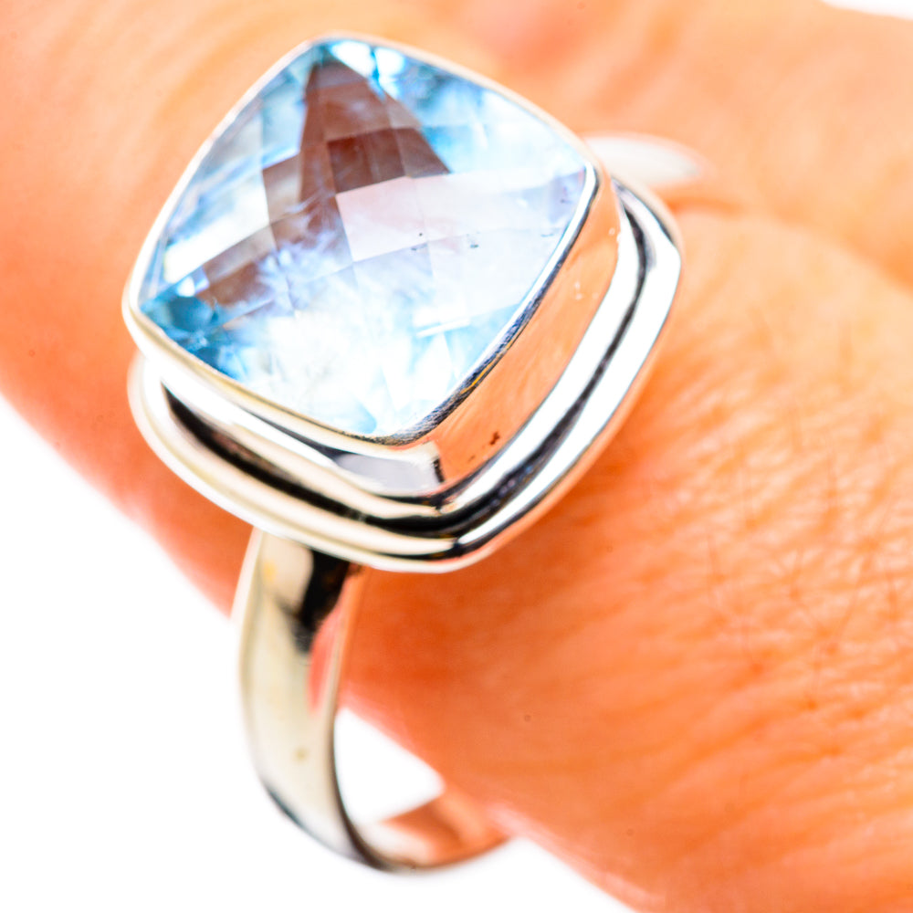 Blue Topaz Rings handcrafted by Anasilvercos - RING129830