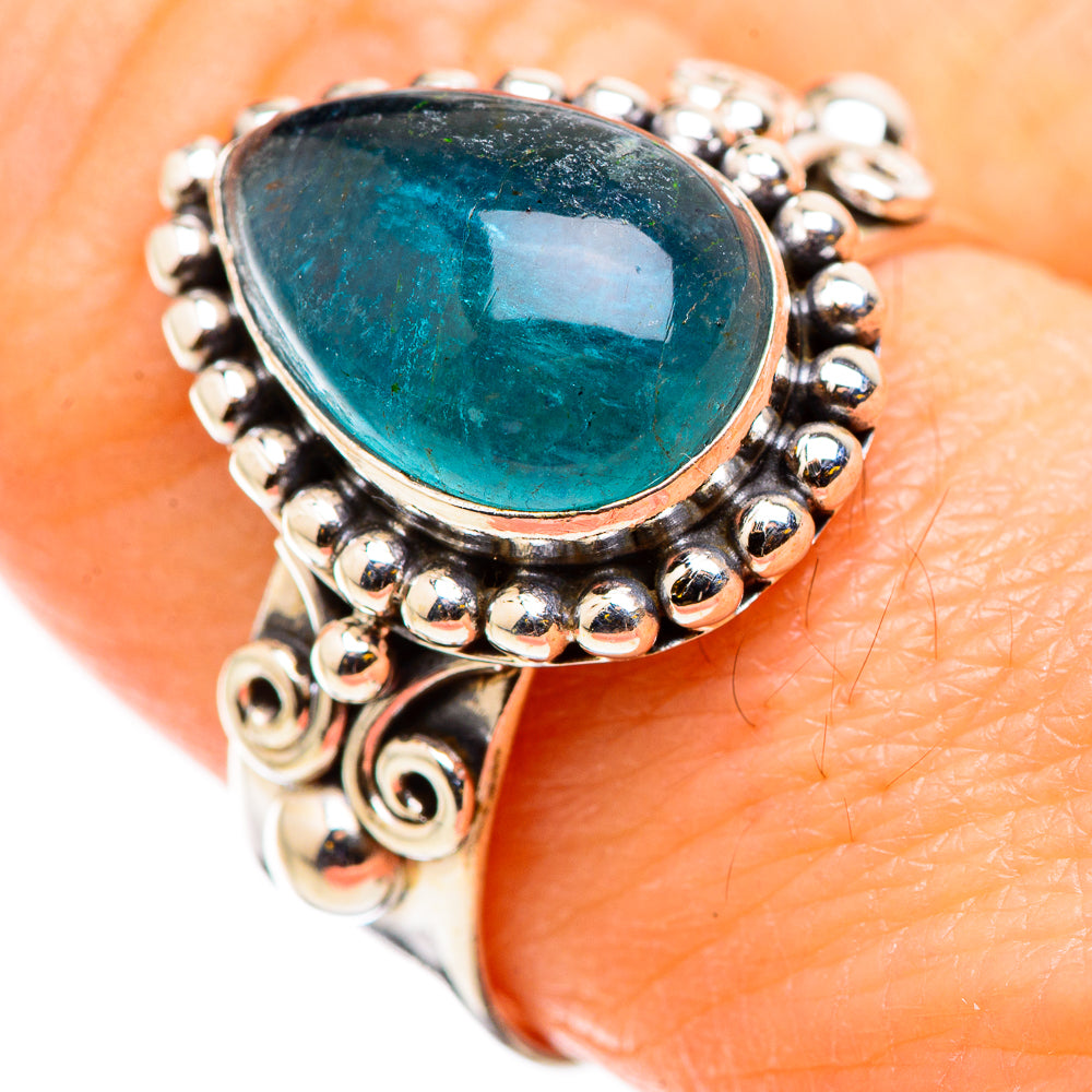 Blue Fluorite Rings handcrafted by Anasilvercos - RING129831