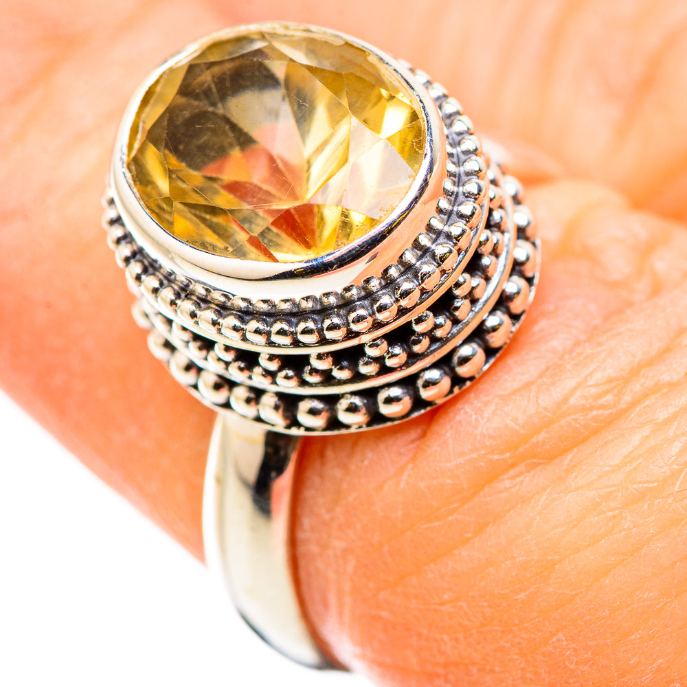 Citrine Rings handcrafted by Anasilvercos - RING129836