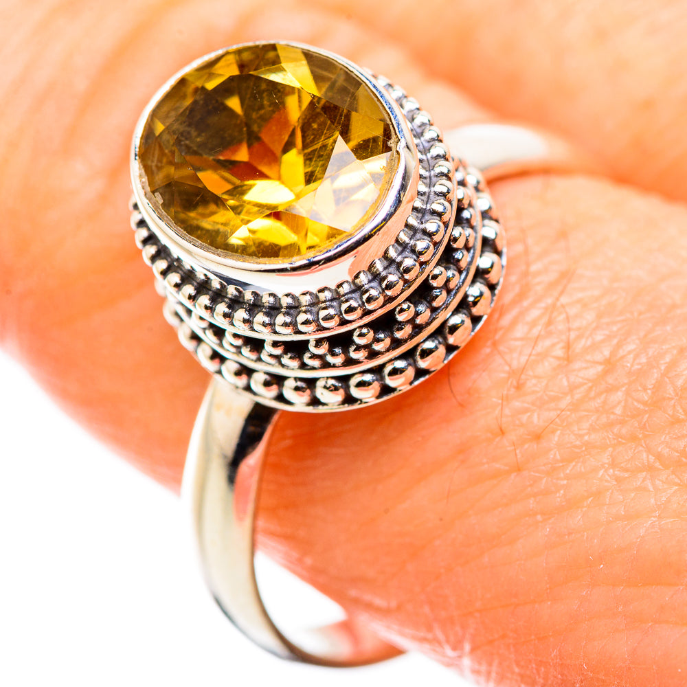 Citrine Rings handcrafted by Anasilvercos - RING129837