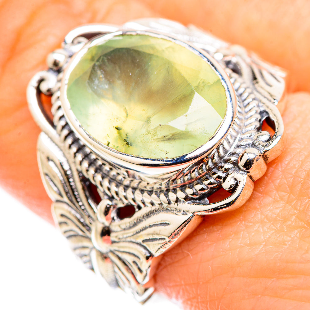 Prehnite Rings handcrafted by Anasilvercos - RING129855